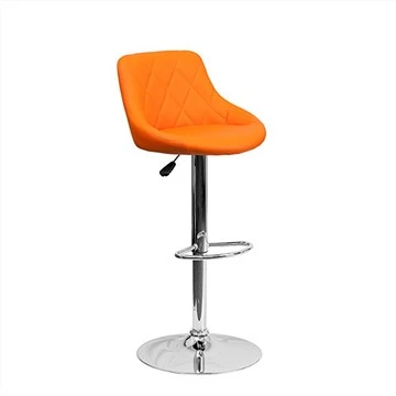 बैकरेस्ट के साथ एडजस्टेबल स्विवेल बार स्टूल हाई चेयर